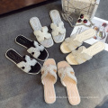 Women 2019 Slides H Shape Slipper Slip On Flat Rhinestone Sandal